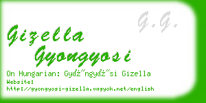 gizella gyongyosi business card